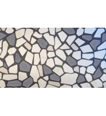Black and white broken glass wall tiles decorative glass film